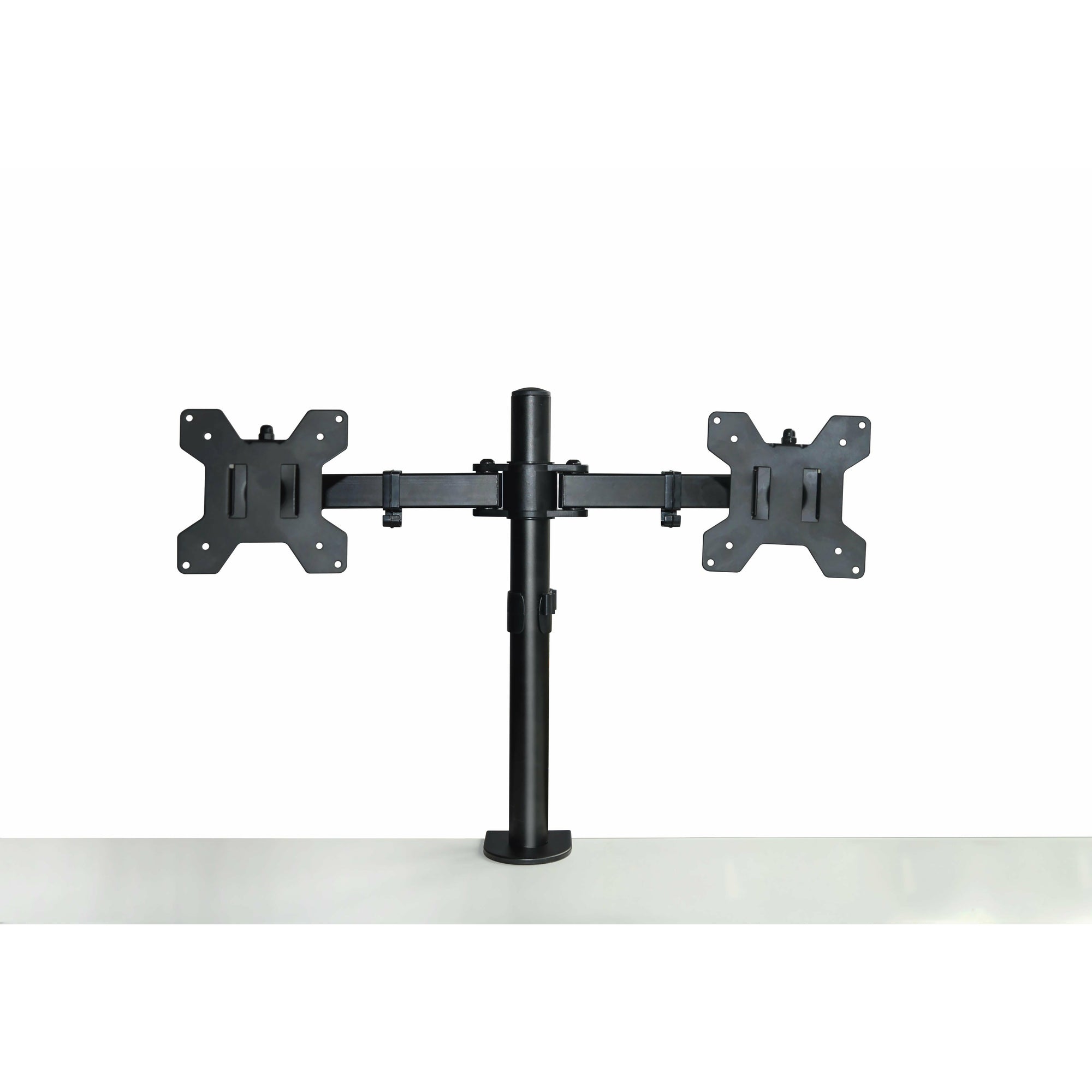 Dual LCD Monitor Desk Mount Stand Adjustable Fits 2 Screens Up To 27"