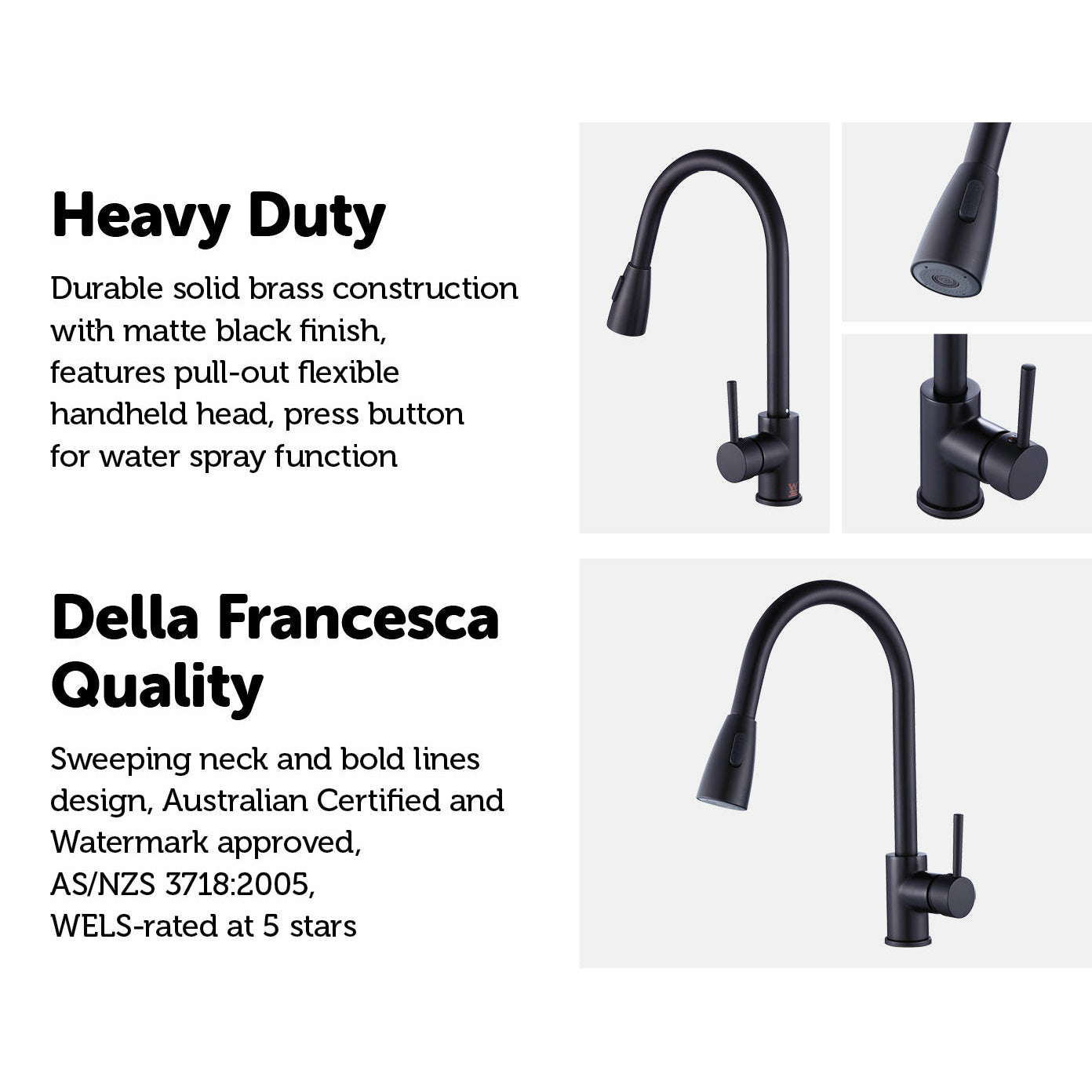 Basin Mixer Tap Faucet -Kitchen Laundry Bathroom Sink