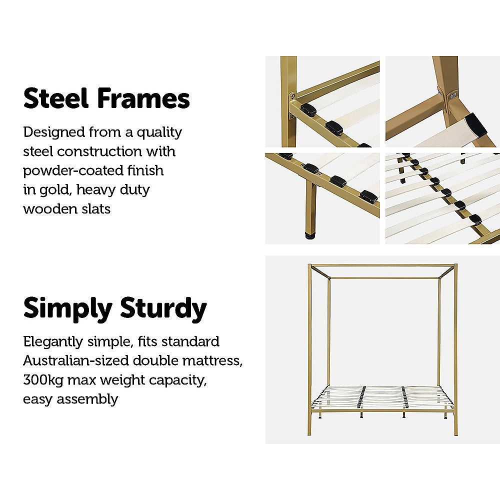 4 Four Poster King Bed Frame