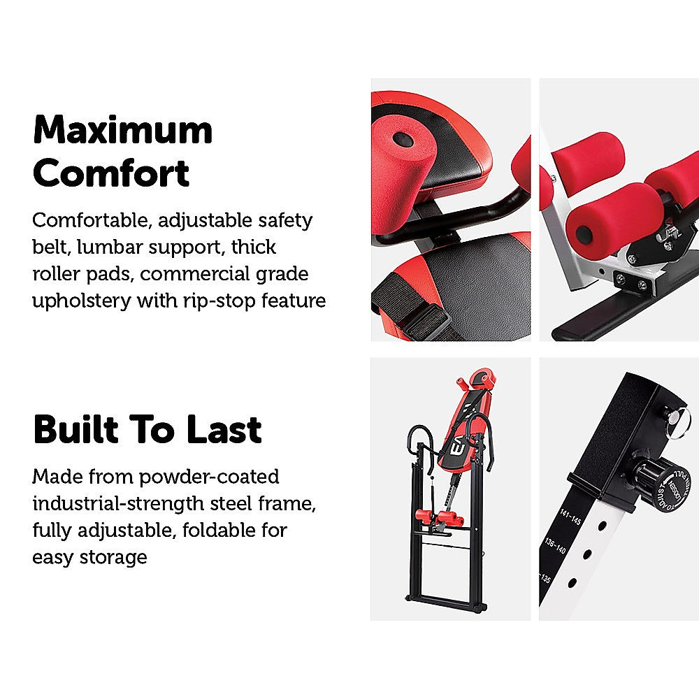 Inversion Table Gravity Stretcher Inverter Foldable Home Fitness Gym