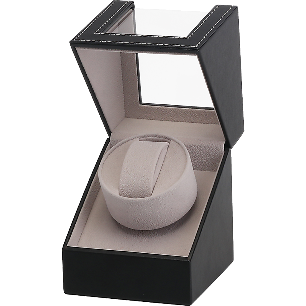 Automatic Watch Winder Display Box Case Motor Rotation Storage PU Leather