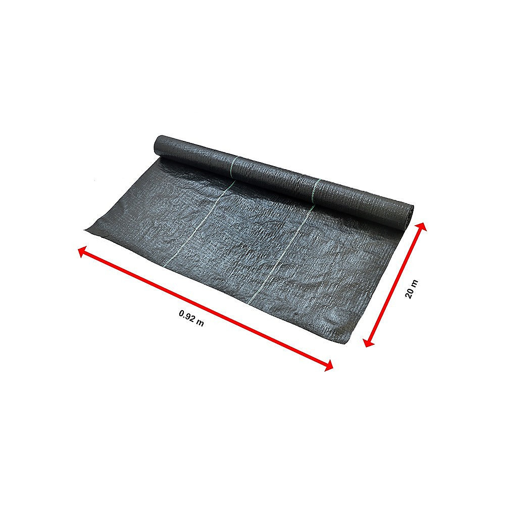Heavy Duty Weed Control PP Woven Fabric Weed Mat Gardening Plant 0.92m x 20m