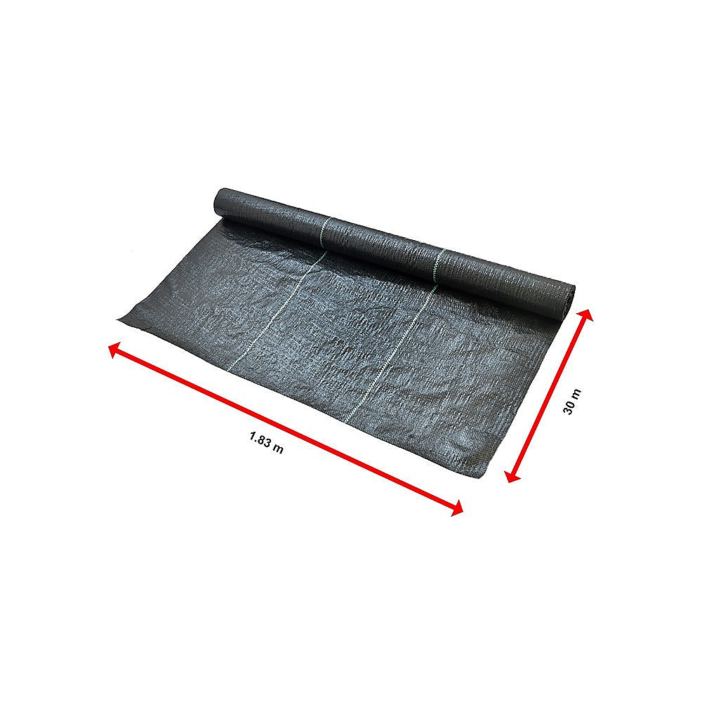 Heavy Duty Weed Control PP Woven Fabric Weed Mat Gardening Plant 1.83m x 30m
