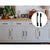 5 x 128mm Kitchen Handle Cabinet Cupboard Door Drawer Handles square Black furniture pulls