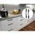 5 x 160mm Kitchen Handle Cabinet Cupboard Door Drawer Handles square Black furniture pulls
