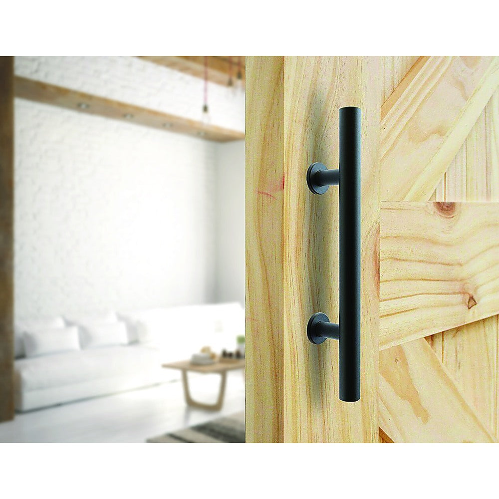 Carbon Steel Door Handle &amp; Flush Pull Wood Door Gate Hardware 12&quot;