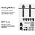 1.8m Sliding Barn Door Hardware
