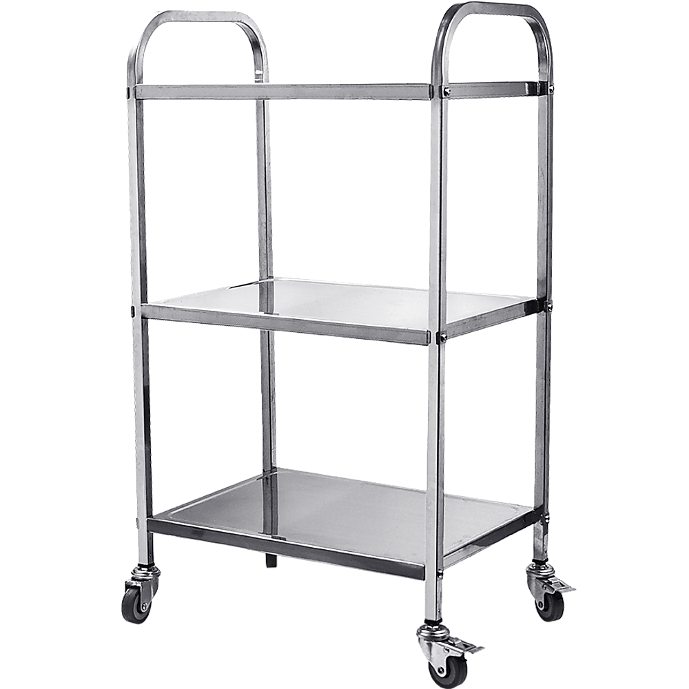3 Tiers Food Trolley Cart Stainless Steel Utility Kitchen Dining Service