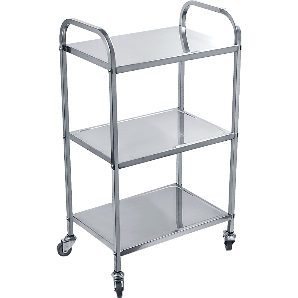 3 Tiers Food Trolley Cart Stainless Steel Utility Kitchen Dining Service