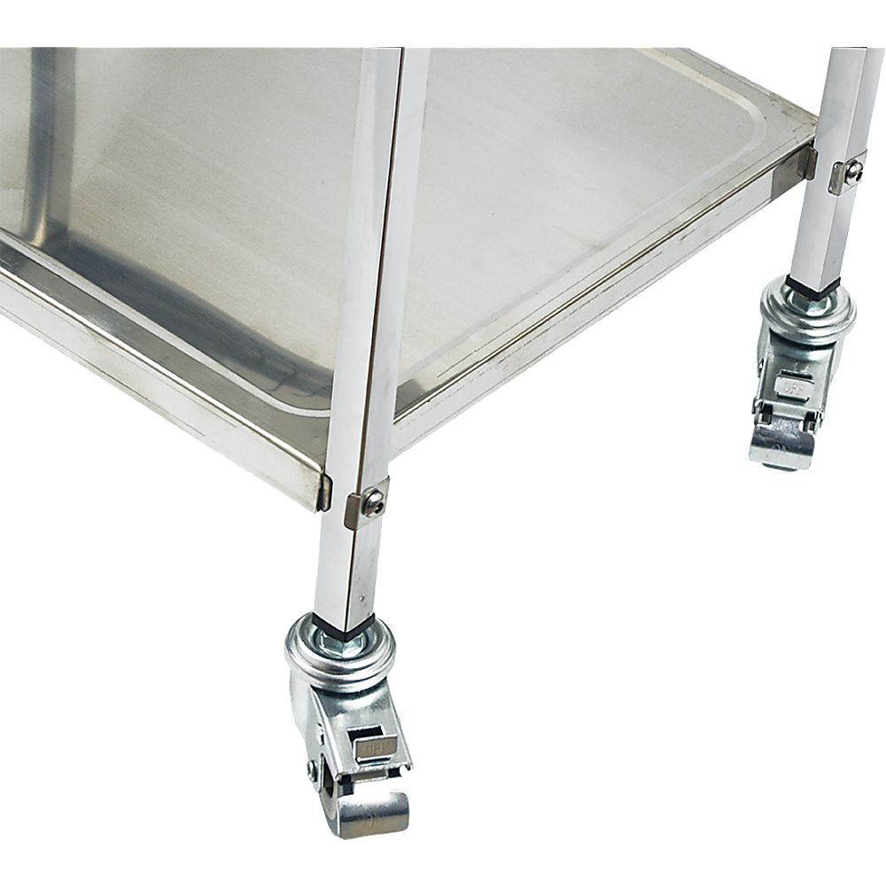 3 Tiers Food Trolley Cart Stainless Steel Utility Kitchen Dining Service