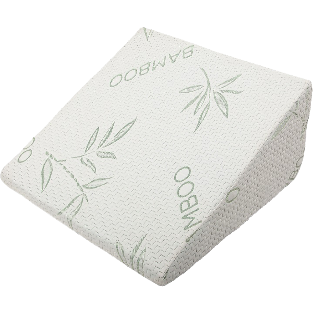 Cool Gel Memory Foam Bed Wedge Pillow Cushion Neck Back Support Sleep with Cover