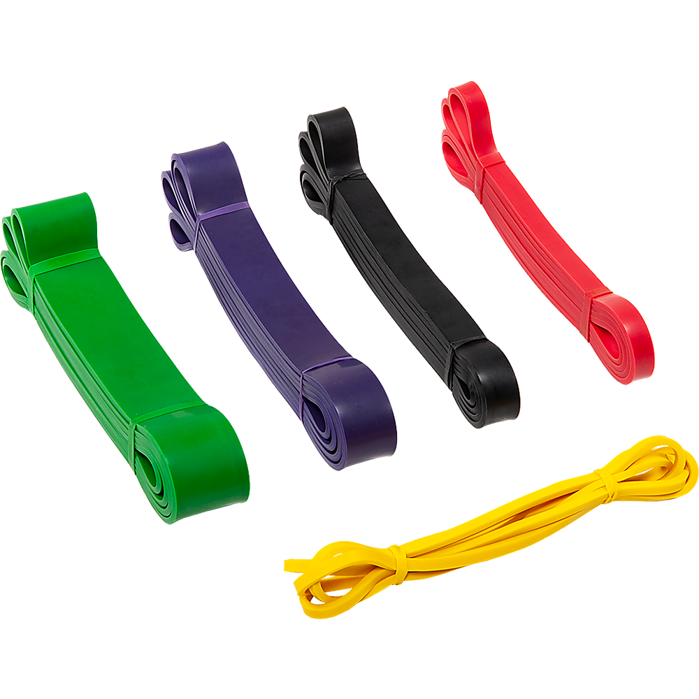 Resistance Band Loop Set of 5 Heavy Duty Gym Yoga Workout