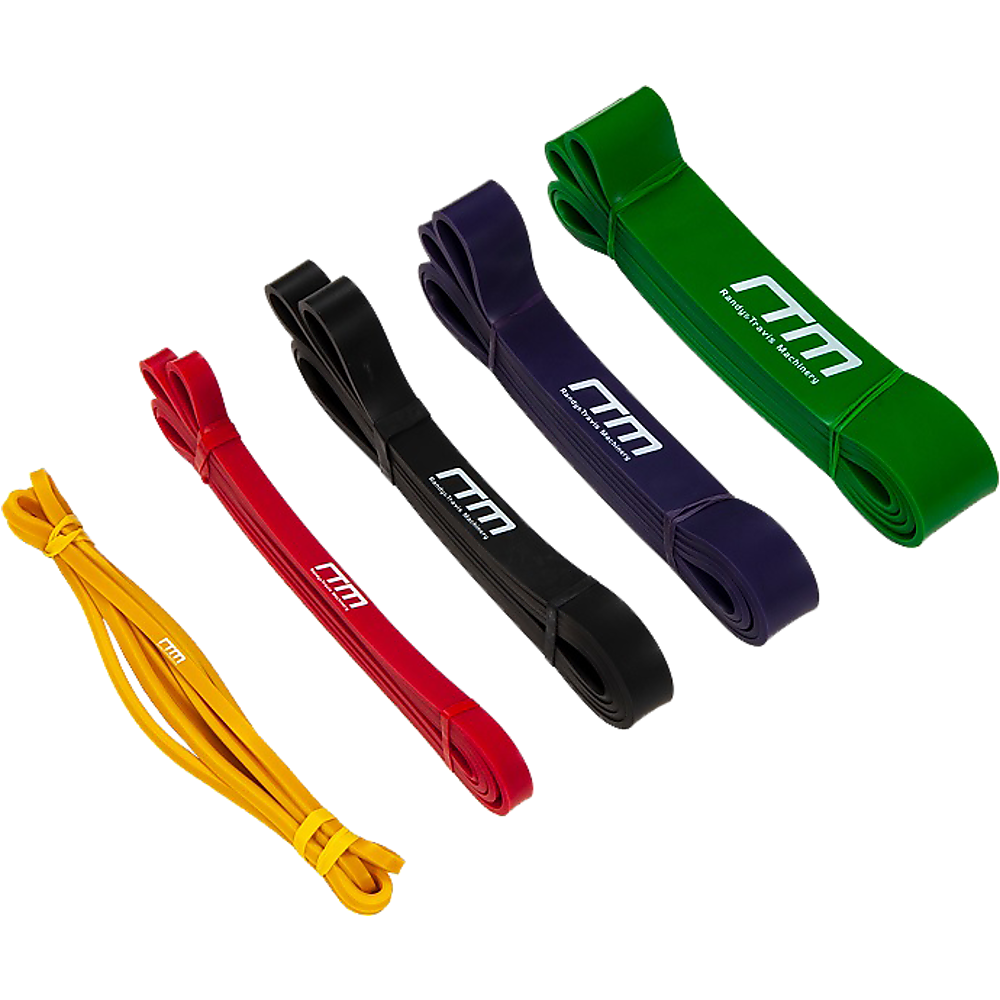 Resistance Band Loop Set of 5 Heavy Duty Gym Yoga Workout