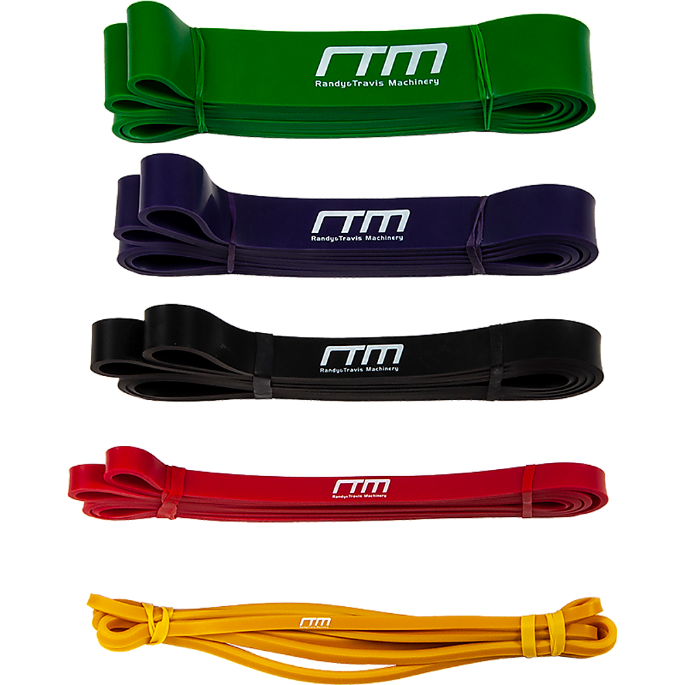 Resistance Band Loop Set of 5 Heavy Duty Gym Yoga Workout