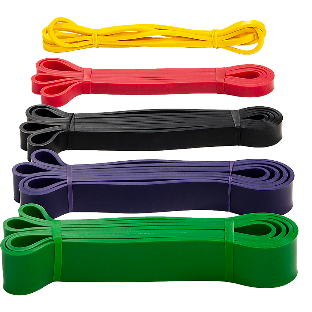 Resistance Band Loop Set of 5 Heavy Duty Gym Yoga Workout