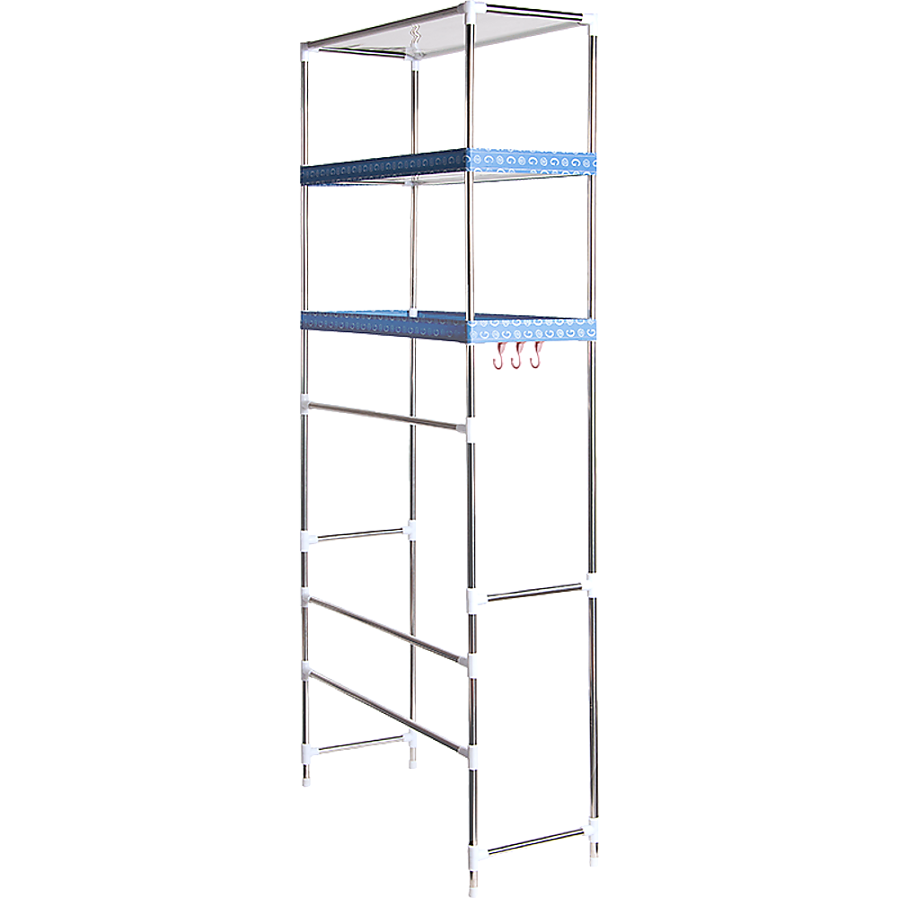 Storage Shelves Shelf 3 Tier Rack Portable Laundry Stand Unit Organiser