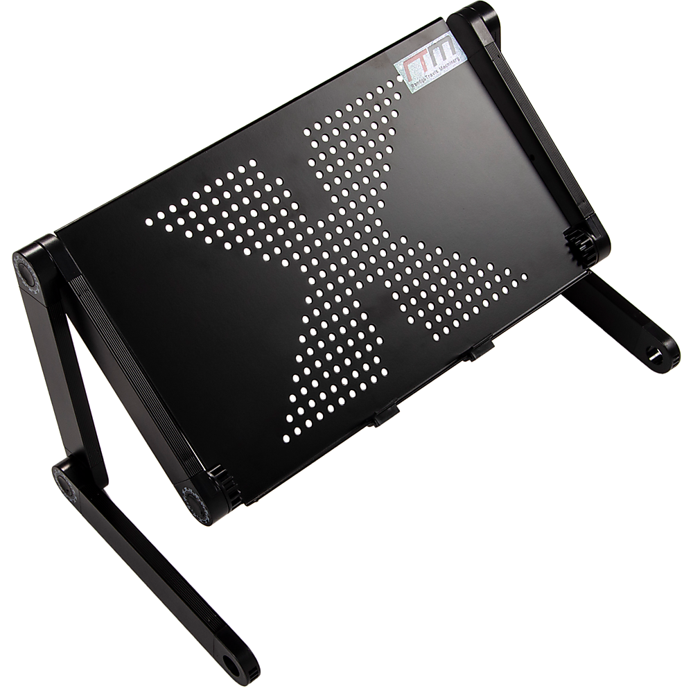 Aluminium Alloy Folding Laptop Computer Stand Desk Table Tray On Bed Mouse