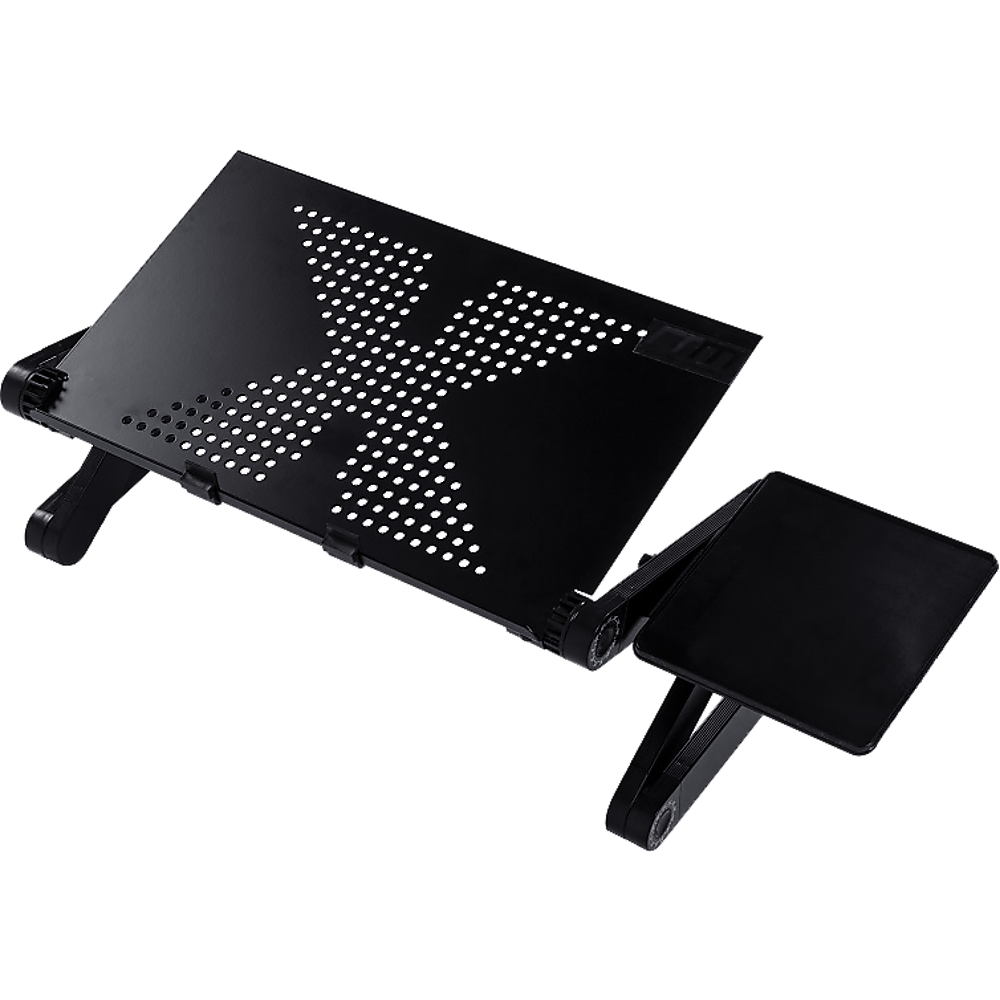 Aluminium Alloy Folding Laptop Computer Stand Desk Table Tray On Bed Mouse