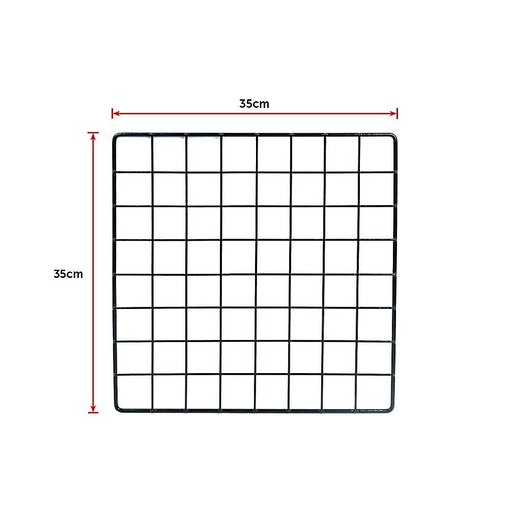 12 Cube Wire Grid Organiser Bookcase Storage Cabinet Wardrobe Closet Black