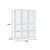 12 Cube Wire Grid Organiser Bookcase Storage Cabinet Wardrobe Closet White