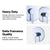 Shower Bath Mixer Tap Bathroom WATERMARK Approved - Chrome