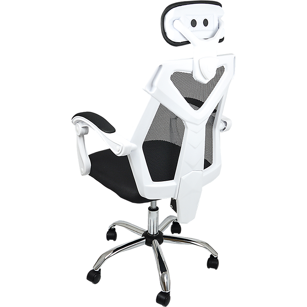 Office Chair Gaming Computer Chairs Mesh Back Foam Seat - White