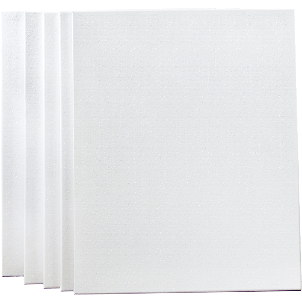 5 pack of 50x60cm Artist Blank Stretched Canvas Canvases Art Large White Range Oil Acrylic Wood