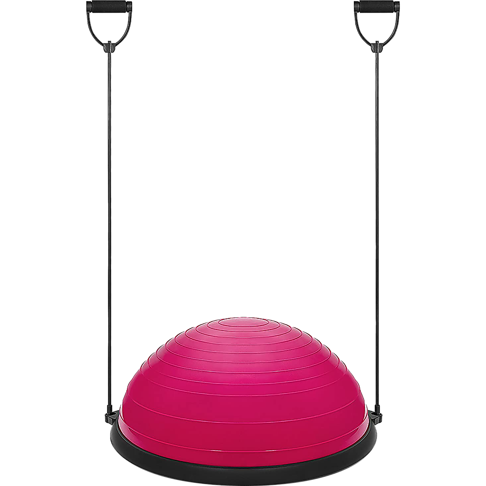 Yoga Balance Trainer Exercise Ball for Arm, Leg, Core Workout with Pump, 2 Resistance Bands