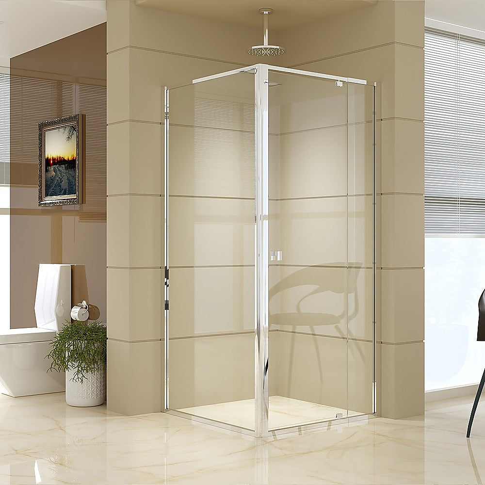 Semi Frameless Shower Screen (82~90)x 195cm & (89~92)x 195cm Side AS/NZS Glass