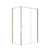 Semi Frameless Shower Screen (114~122)x 195cm & (77~80)x 195cm Side AS/NZS Glass