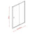 Adjustable Semi Frameless Shower Screen (114~122) x 195cm Australian Safety Glass