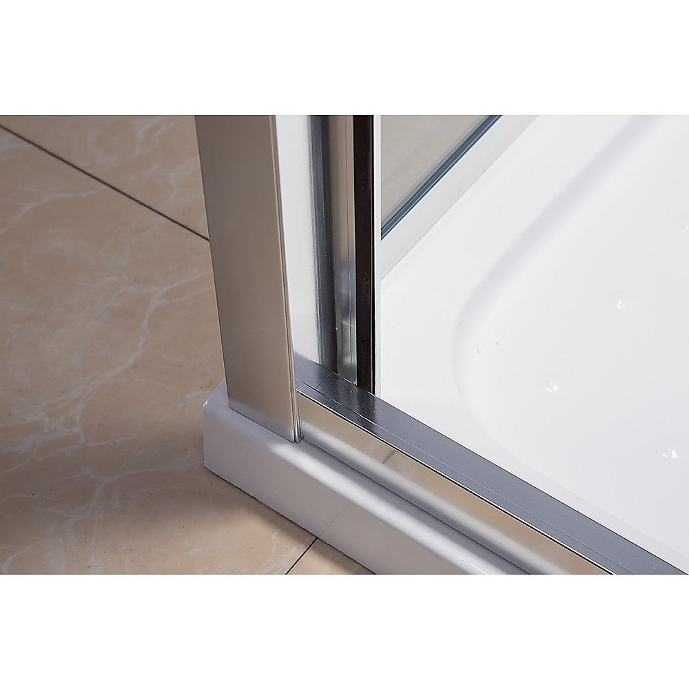 Semi Frameless Shower Screen (74~82)x 195cm & (98~101)x 195cm Side AS/NZS Glass
