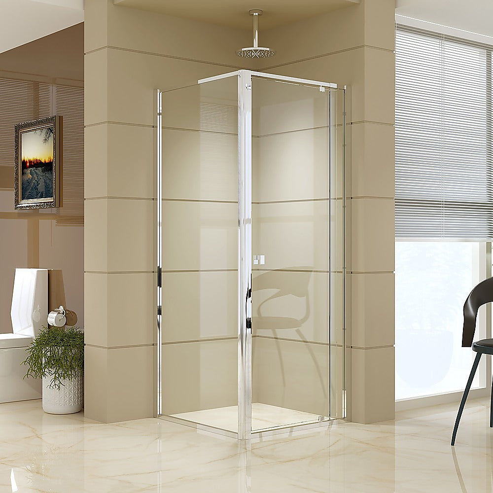 Semi Frameless Shower Screen (74~82)x 195cm & (77~80)x 195cm Side AS/NZS Glass