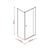 Semi Frameless Shower Screen (74~82)x 195cm & (77~80)x 195cm Side AS/NZS Glass