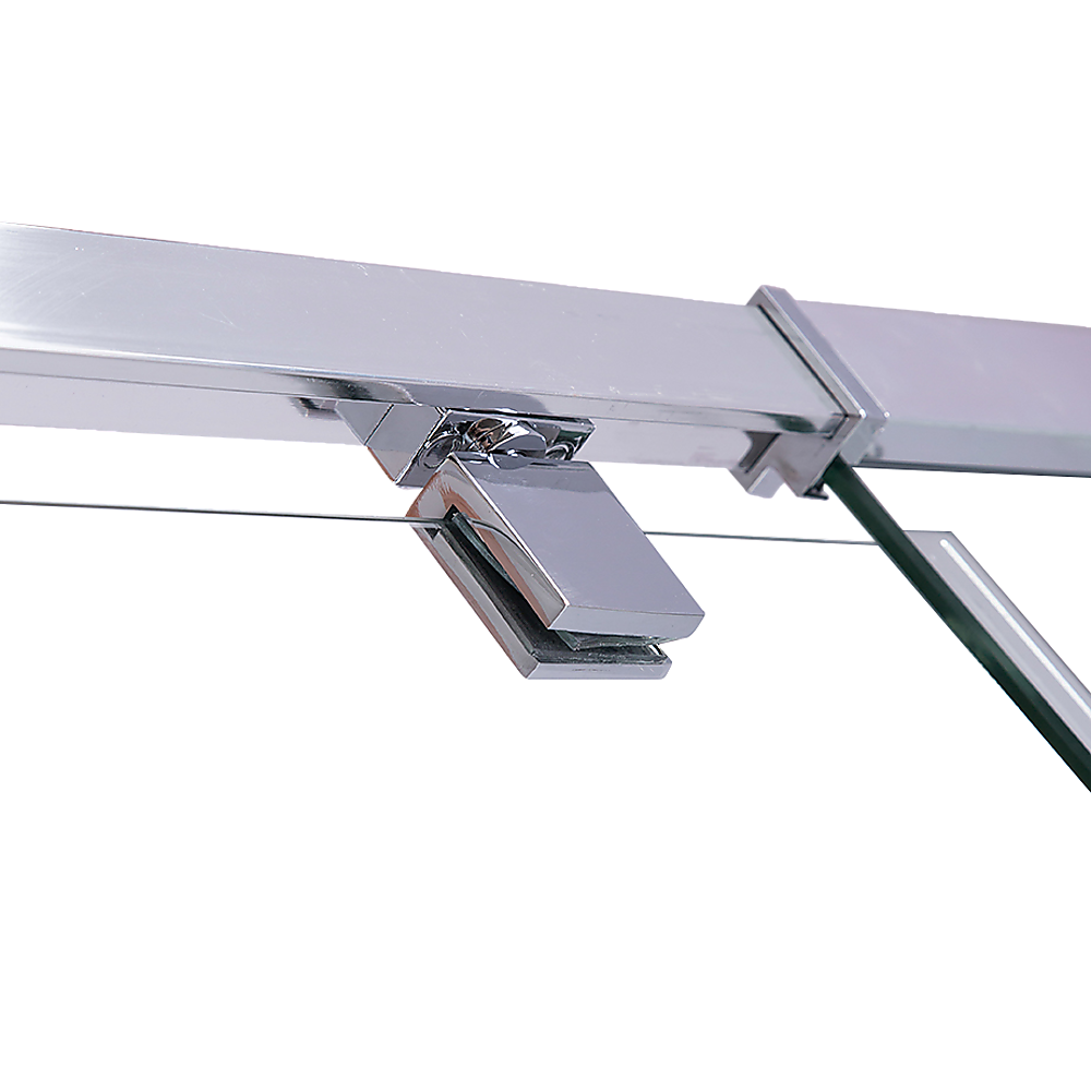 Adjustable Semi Frameless Shower Screen (74~82) x 195cm Australian Safety Glass