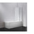 180° Pivot Door 6mm Safety Glass Bath Shower Screen 1000x1400mm By Della Francesca