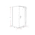 Shower Screen 1000x1000x1900mm Framed Safety Glass Pivot Door By Della Francesca