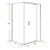 Shower Screen 1200x800x1900mm Framed Safety Glass Pivot Door By Della Francesca