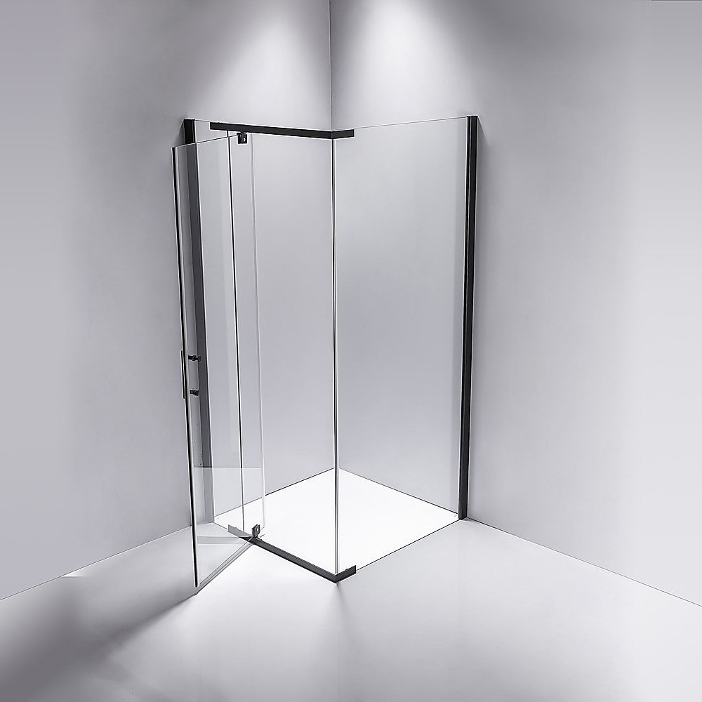 Shower Screen 900x700x1900mm Framed Safety Glass Pivot Door By Della Francesca