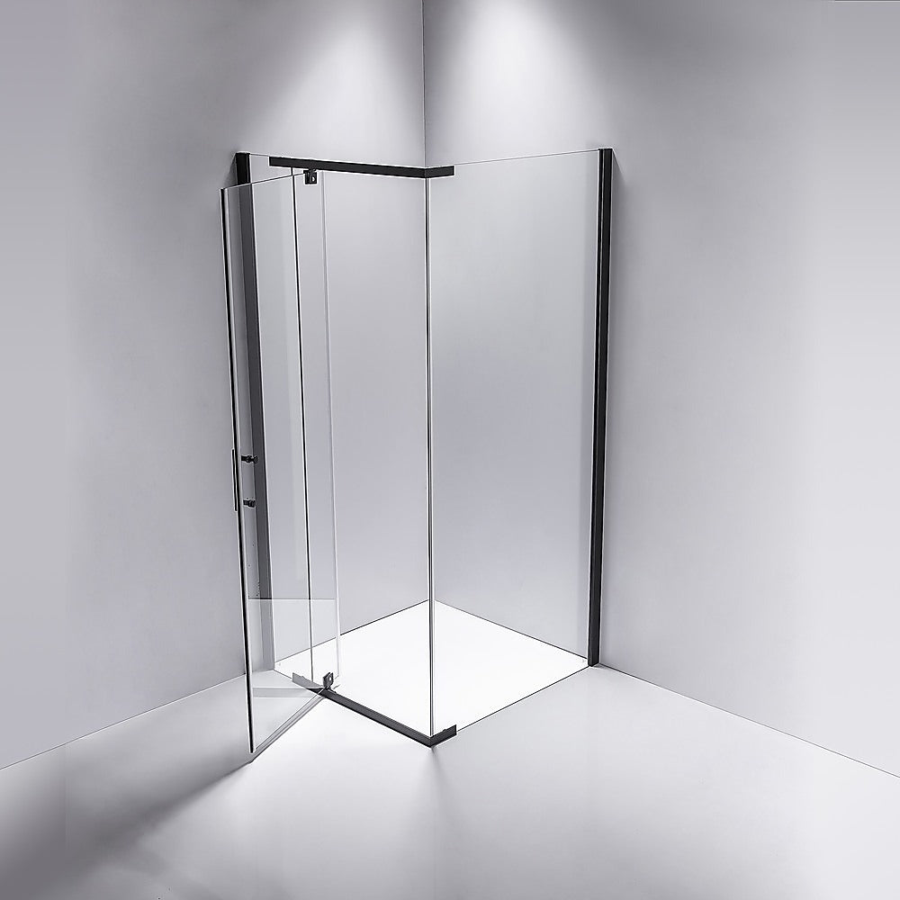 Shower Screen 1000x1000x1900mm Framed Safety Glass Pivot Door By Della Francesca