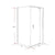 Shower Screen 1000x1000x1900mm Framed Safety Glass Pivot Door By Della Francesca