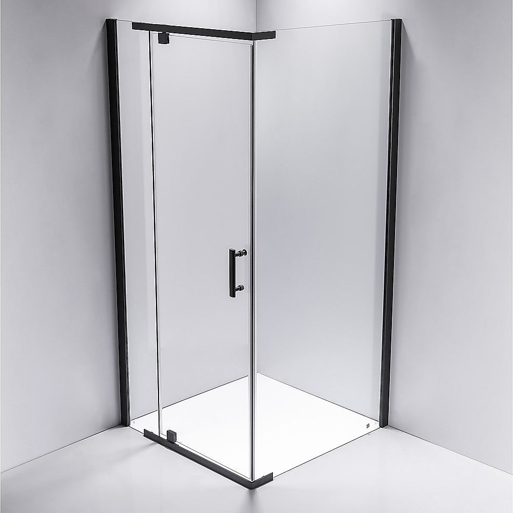 Shower Screen 1000x800x1900mm Framed Safety Glass Pivot Door By Della Francesca