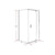 Shower Screen 1000x800x1900mm Framed Safety Glass Pivot Door By Della Francesca