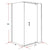 Shower Screen 1200x800x1900mm Framed Safety Glass Pivot Door By Della Francesca