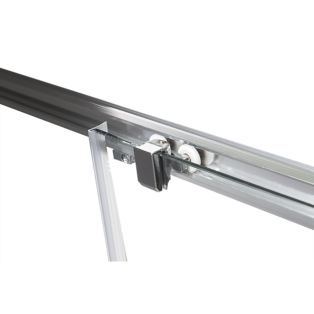 800 x 800mm Sliding Door Nano Safety Glass Shower Screen By Della Francesca