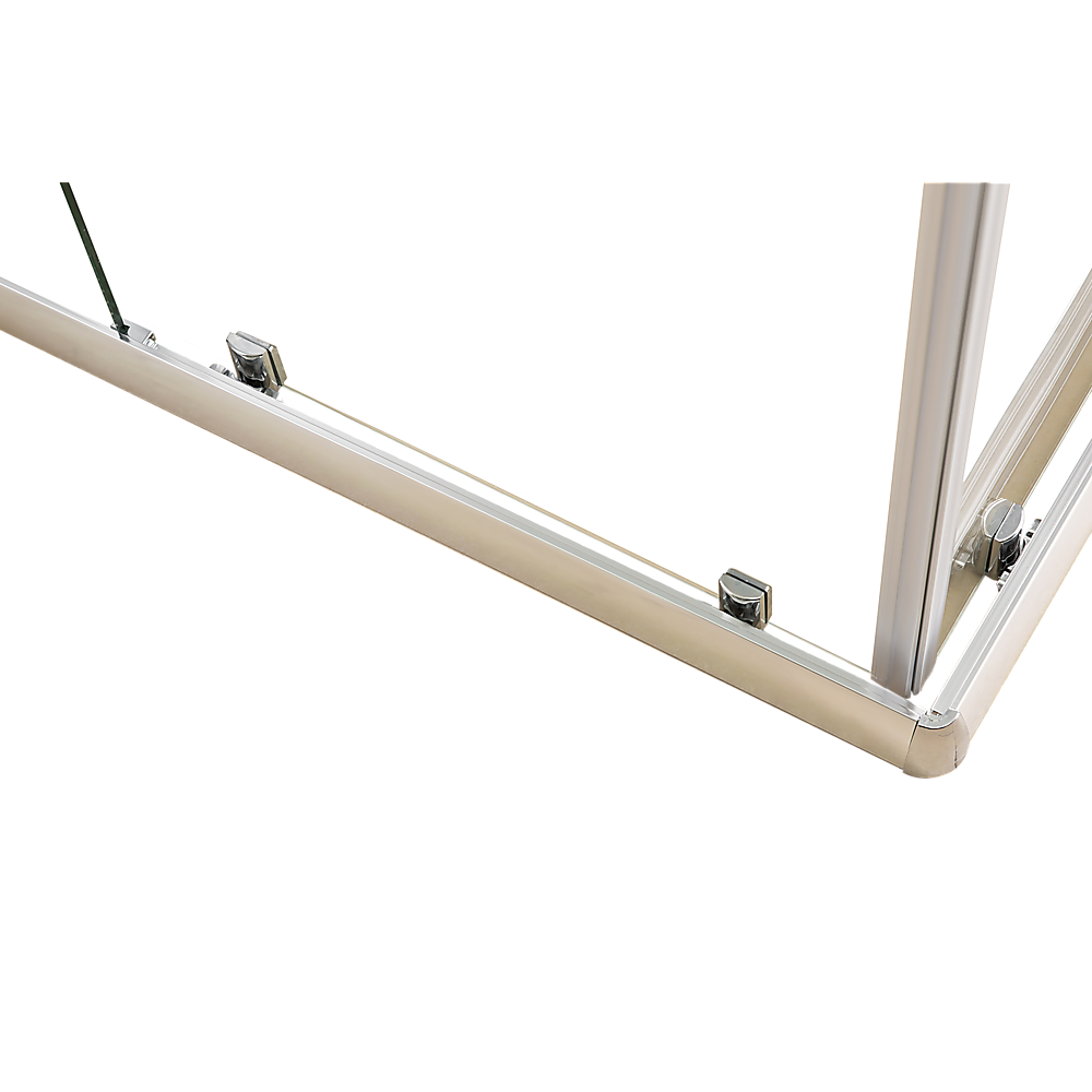 800 x 800mm Sliding Door Nano Safety Glass Shower Screen By Della Francesca