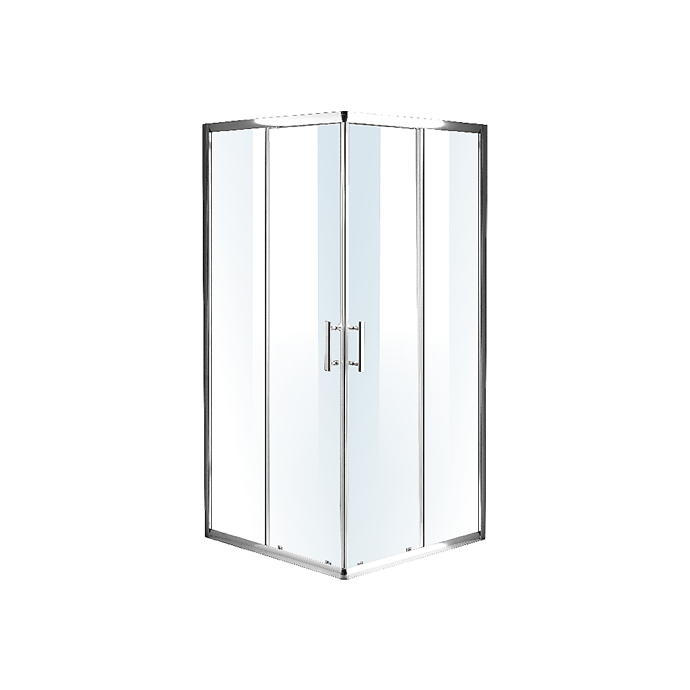 800 x 800mm Sliding Door Nano Safety Glass Shower Screen By Della Francesca