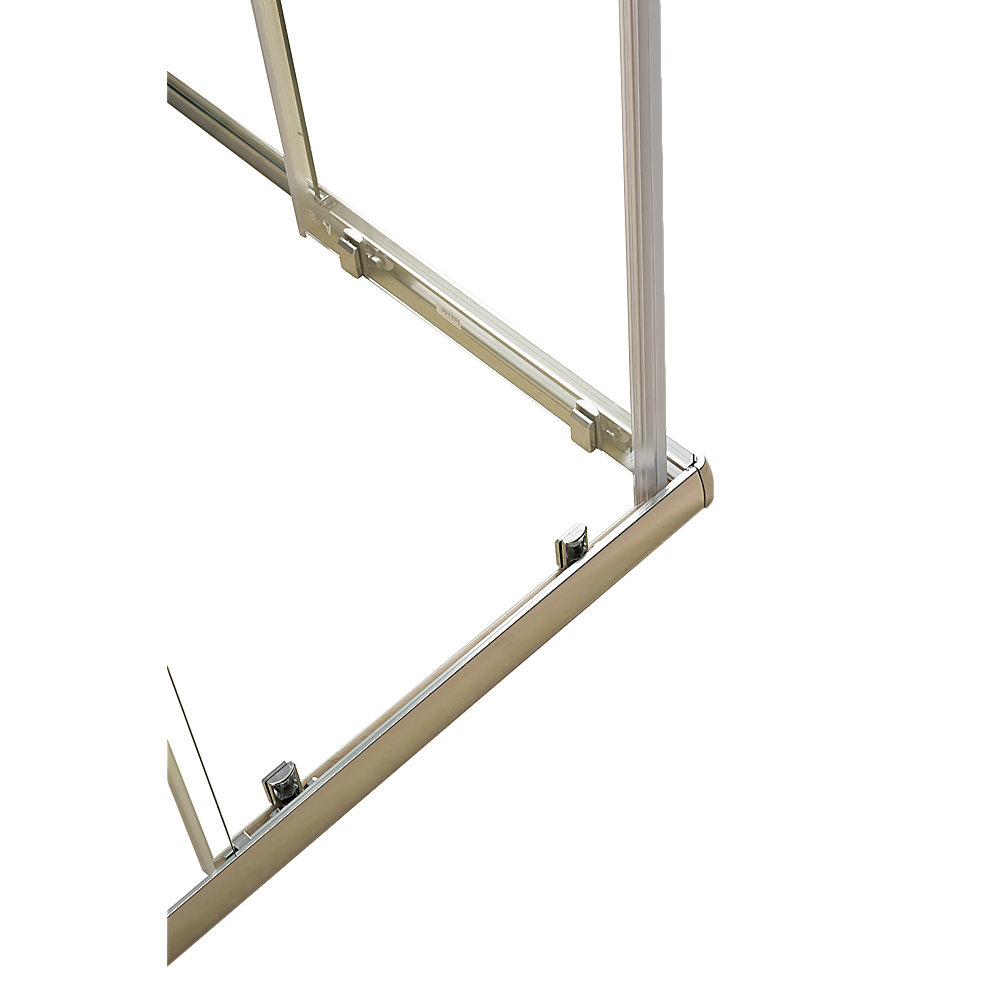 800 x 800mm Sliding Door Nano Safety Glass Shower Screen By Della Francesca