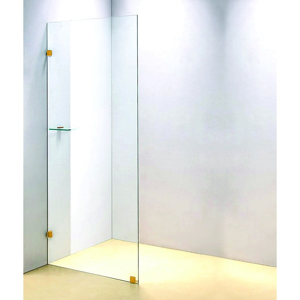700 x 2100mm Frameless 10mm Safety Glass Shower Screen