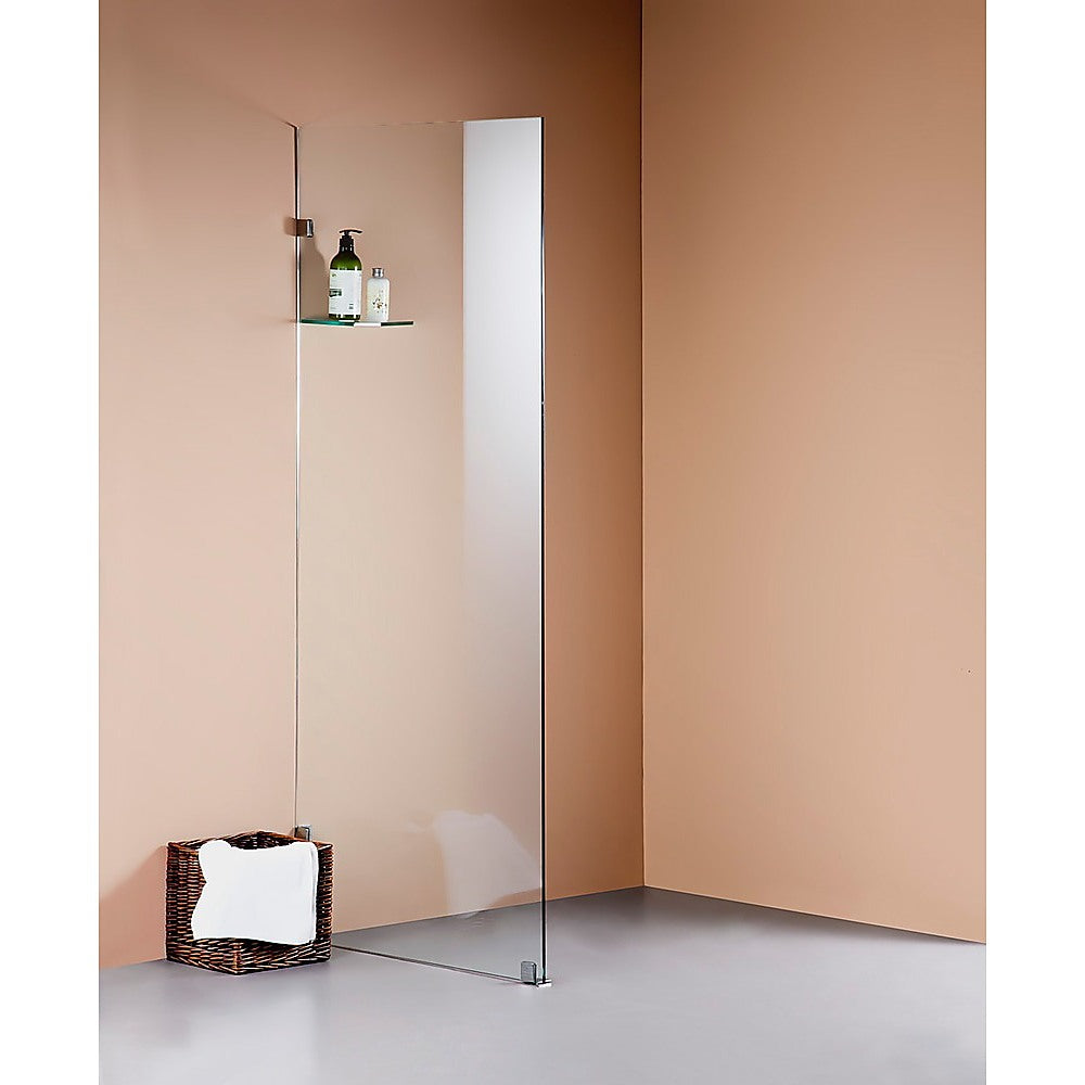 800 x 2000mm Frameless 10mm Safety Glass Shower Screen